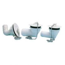 Bonde Coud�e avec bouchon et cha�nette